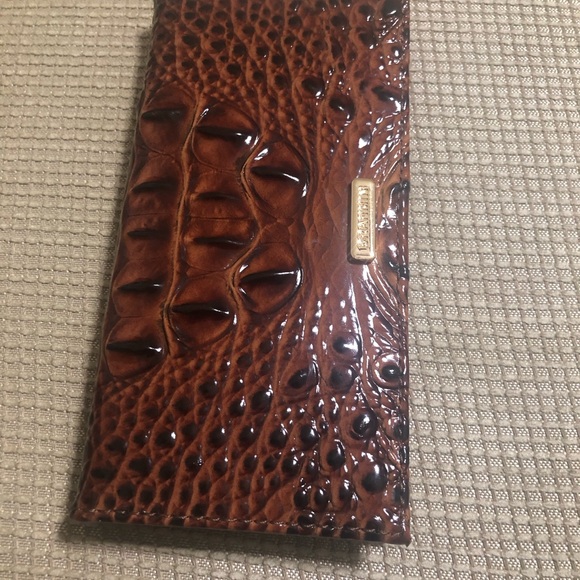 New Brahmin Pecan Melbourne Cordelia Checkbook - Picture 3 of 5
